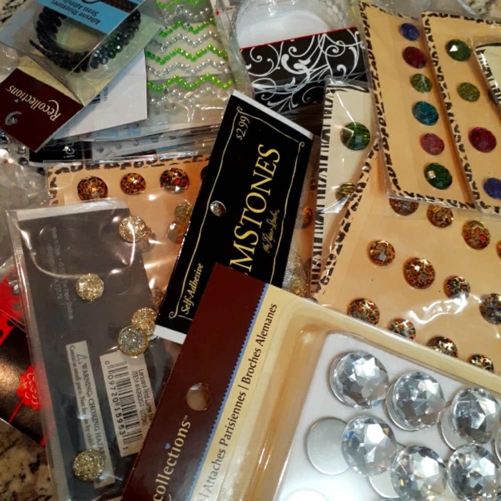 Crystals, Jewels, Beads & Bling Variety Assortment Extra Large Bundle